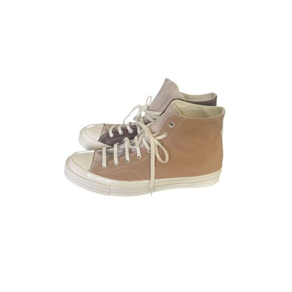 NWOB Converse Chuck Taylor All Star High Top Color Block Sneakers Brown Tan 11.5 - Picture 1 of 16